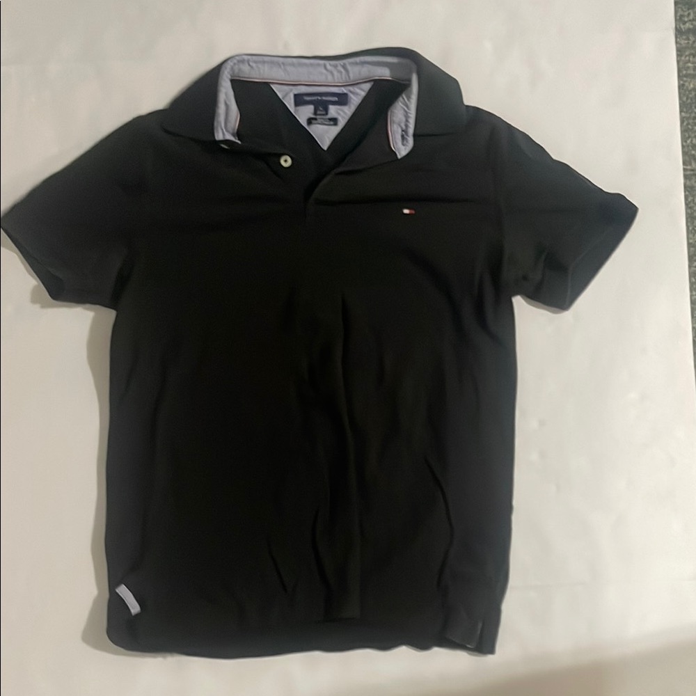 Tommy Hilfiger Men's Slim-Fit Polo Shirt - Black